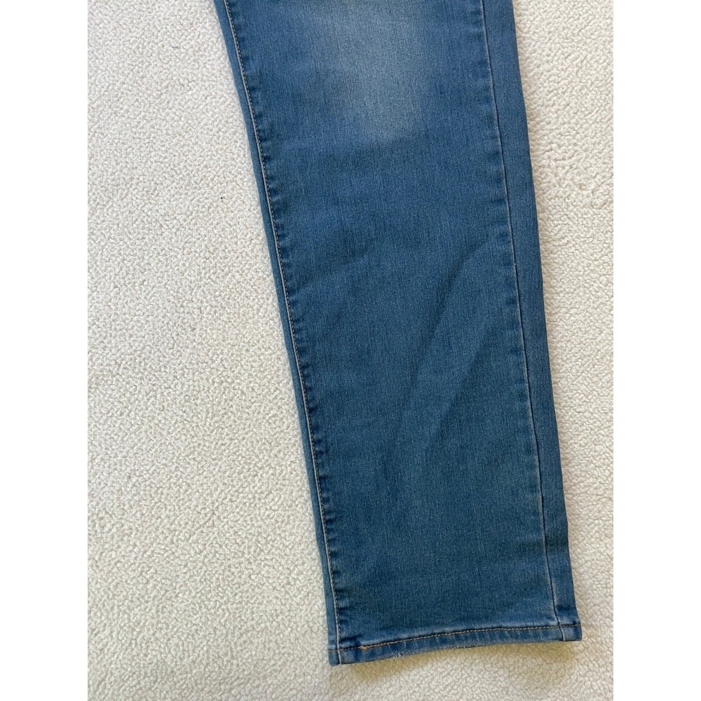 Levi Women 33 314 Shaping Straight Jeans Blue Stellar Stretch Mid Rise - Picture 14 of 16